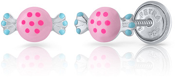 Lapetra LPOS0109 - Oorknopjes - Snoep - 925 sterling zilver