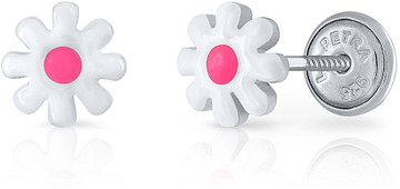 Lapetra LPOS0130 - Oorknopjes - Bloem - 925 sterling zilver