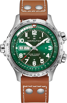 Khaki Aviation X-Wind Day Date Auto Automatic | 45mm | H77735560