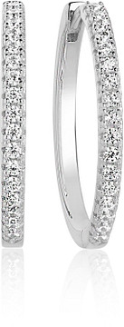 ELLERA X-GRANDE EARRINGS SJ-E22030-CZ-SS