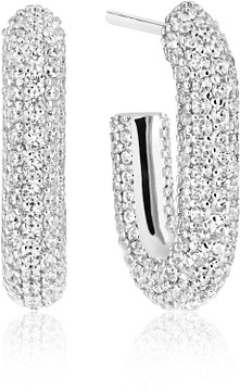 SIF JAKOBS CAPRI PICCOLO EARRINGS SJ-E62009-CZ-SS