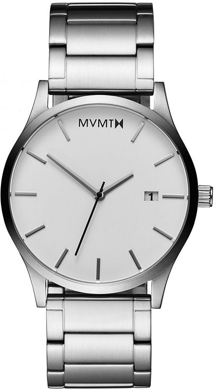 MVMT Classic 45mm White Zilverkleurig