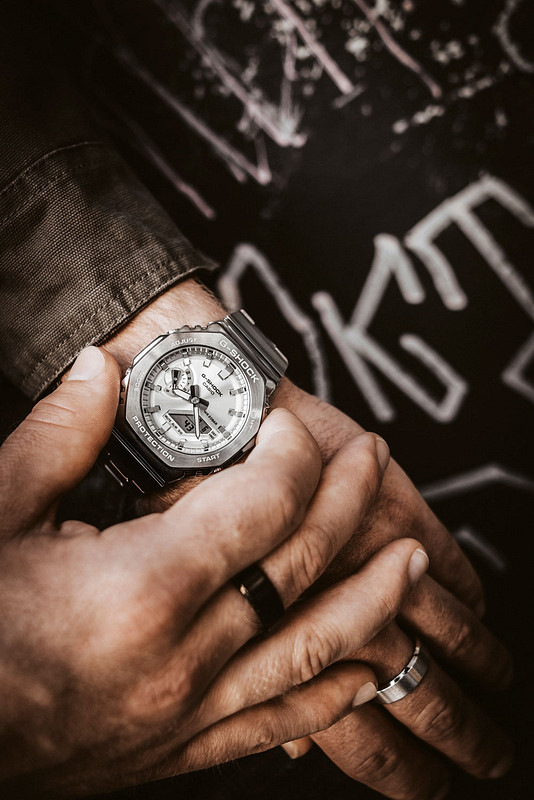 時計 G-SHOCK GM-2110D-7AJF casio GM2110D-7A | Metal G-SHOCK: Casio Silver Watch | Casio G-SHOCK