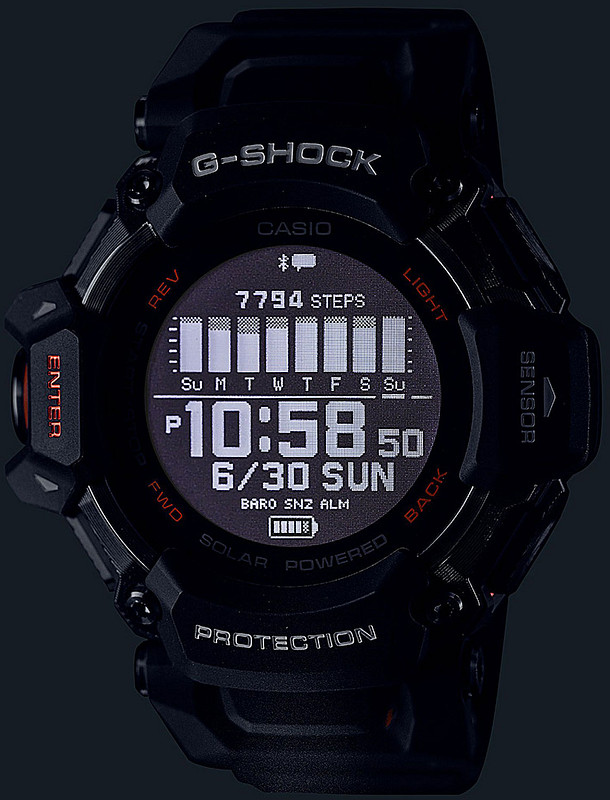時計 G-SHOCK GBD-H2000-1AJR G-SQUAD Casio G-SHOCK GBD-H2000-1AJR G-SQUAD Sport Bluetooth GPS Digital