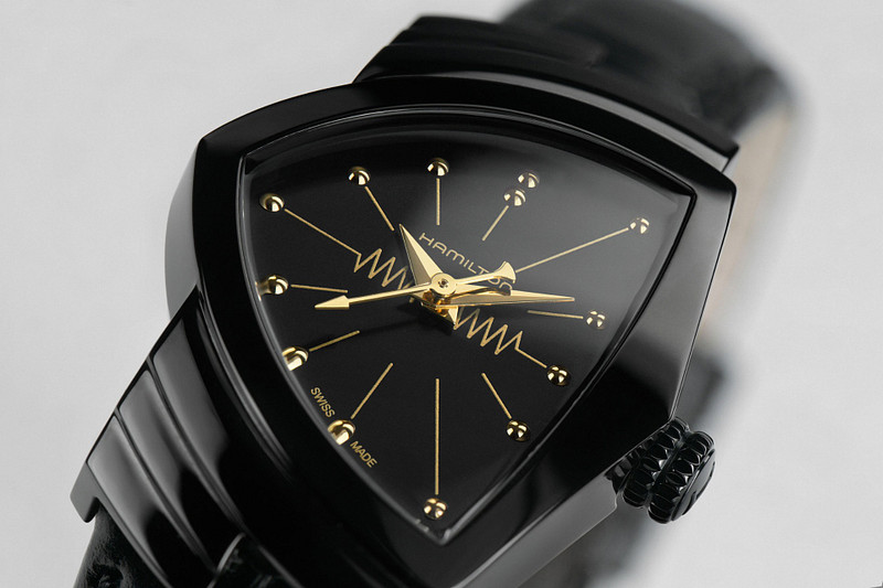 Hamilton Ventura S Black & Quartz H24201730