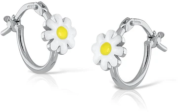 Lapetra LPOR0131 - Oorringen - Bloem - 925 sterling zilver