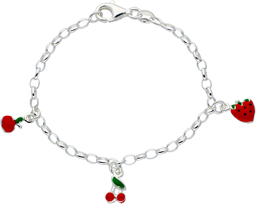 Lilly Kinderbedelarmband Fruit 925 104.1981.16