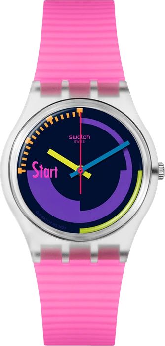 SWATCH NEON PINK PODIUM SO28K111 SWATCH NEON PINK PODIUM SO28K111