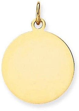 Glow Graveerplaatje Rond 18mm Goudkleurig 242.0030.18