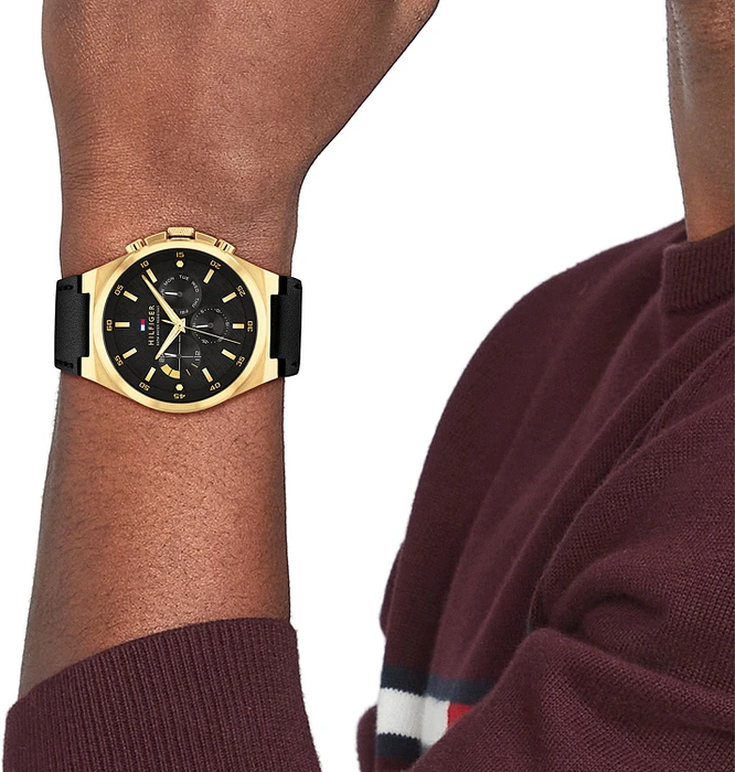 Tommy Hilfiger TH1792086 Horloge Heren Goudkleurig 46mm