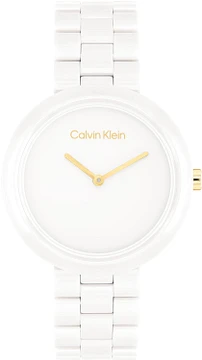 Calvin Klein Pure cera wit 34mm CK25100072