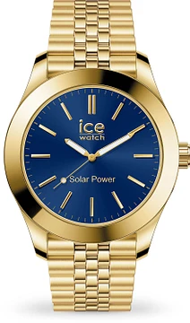 Ice Watch ICE steel - Gold blue - Medium - SOLAR 3H 023798