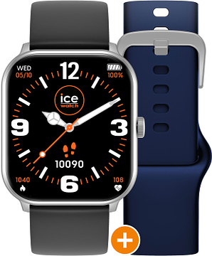 Ice Watch ICE smart IW022252 horloge One silver black navy 38mm + extra blauwe band
