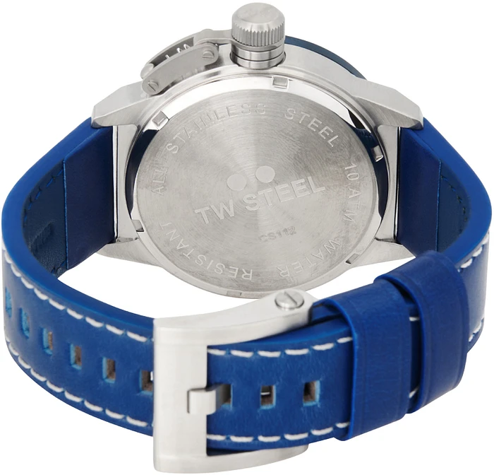 TW Steel TWCS112 Canteen Red Bull Ampol Blauw Leer 45mm TW Steel TWCS112 Canteen Red Bull Ampol Blauw Leer 45mm
