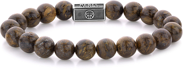 Rebel & Rose Silverbead Bronzite Brown 925 - 8mm RR-8S003-S