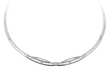 Silver Lining Choker Elegance Mat/Glans CZ 925 Rd 103.6279.43