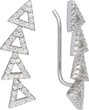 Silver Lining Earcuffs Driehoeken Pave CZ Zilver Rd 106.0949.00