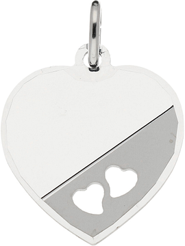 Silver Lining Graveerplaatje Hart 20x17mm Zilver 142.0070.00