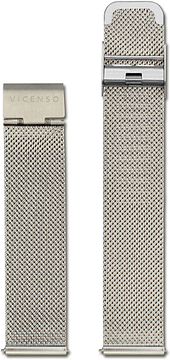 VICENSO STAINLESS STEEL STRAP VIS013 SILVER/SILVER 20 MM