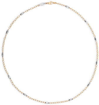 SWING JEWELS NOUVEAU 14 CT BICOLOR GOLD NECKLACE CORR 154B-45