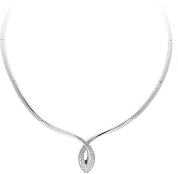 Silver Lining Choker Elegance Mat/Glans CZ 925 Rd 103.6272.48