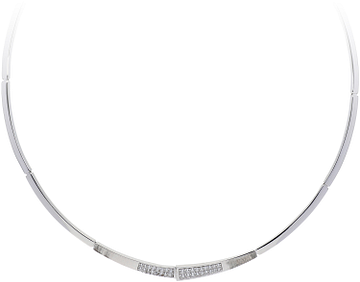 Silver Lining Choker Elegance Mat/Glans CZ 925 Rd 103.6270.42