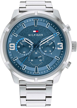 Tommy Hilfiger TH1792077 Horloge Heren Zilverkleurig 50mm