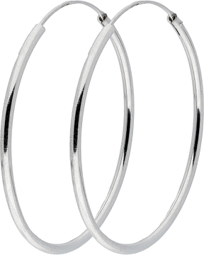 Silver Lining Oorringen Ronde Buis 1.9x40mm Zilver 107.0002.40