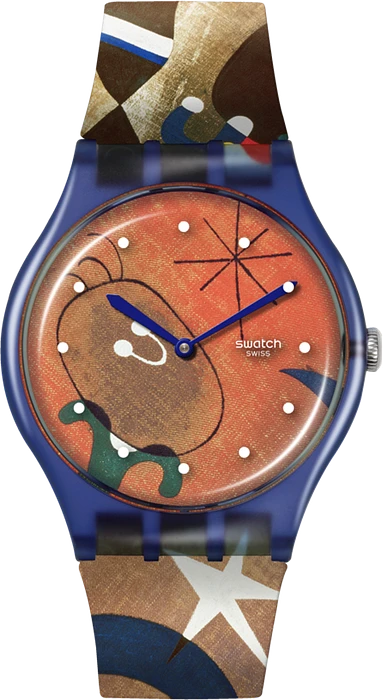 Swatch MIRO'S WOMEN & BIRD IN THE MOONLIGHT SO29Z136 Swatch MIRO'S WOMEN & BIRD IN THE MOONLIGHT SO29Z136