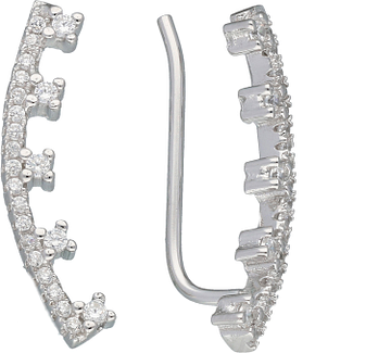 Silver Lining Earcuffs Pave CZ Zilver Rd 106.0947.00