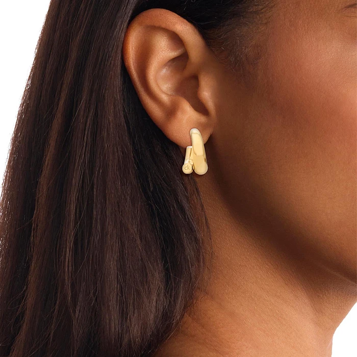 Calvin Klein CJ35000765 Earrings Steel GP 1,75cm Calvin Klein CJ35000765 Earrings Steel GP 1,75cm