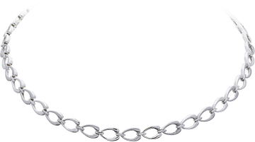 Silver Lining Choker Deluxe Hart CZ 925 Rd 103.1307.44