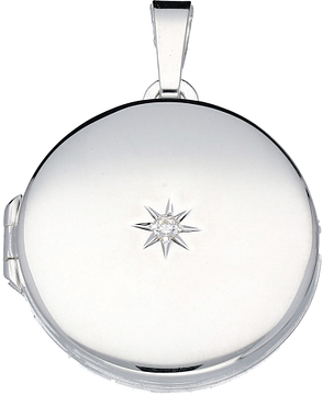 Silver Lining Medaillon Rond CZ 21.5mm Zilver 145.0137.00