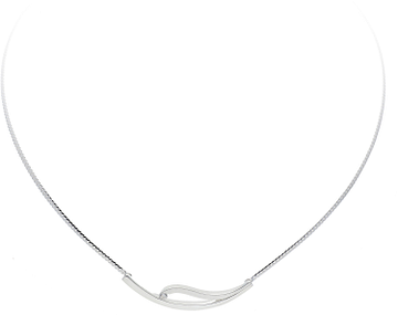 Silver Lining Choker Tussenstuk Mat/Glans CZ 925 103.0713.45