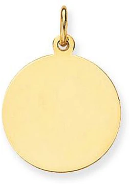 Glow Graveerplaatje Rond 16mm Goudkleurig 242.0030.16