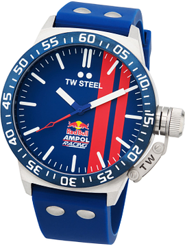 TW Steel TWCS110 Canteen Red Bull Ampol Blauw Siliconen 45mm