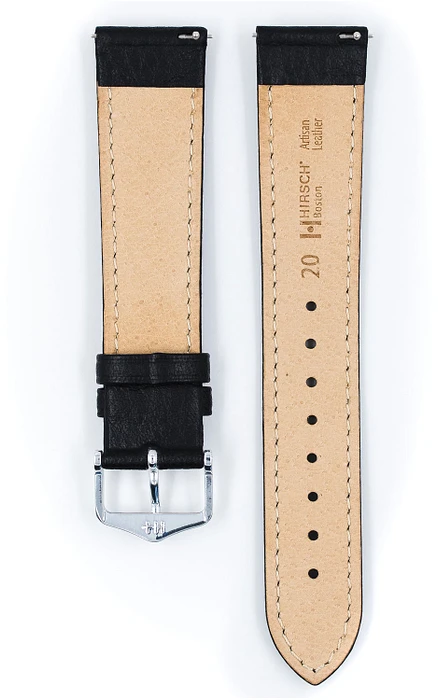 HIRSCH BOSTON L BLACK CALF Zilverkleurig