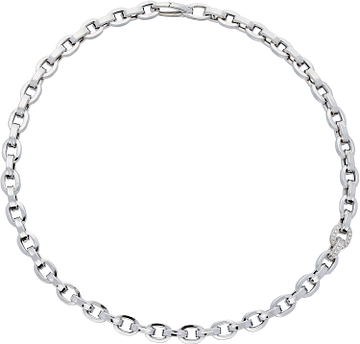 Silver Lining Schakelcollier CZ schakel 45cm 925 102.4101.45