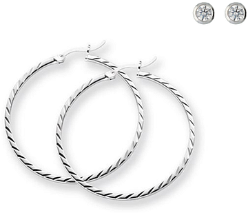 Silver Lining Set oorringen+oorknopjes cz Zilver 190.0067.00