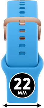 Ice Watch Smart 022555 BLUE TINTIN - ROSE Goudkleurig 22mm Band
