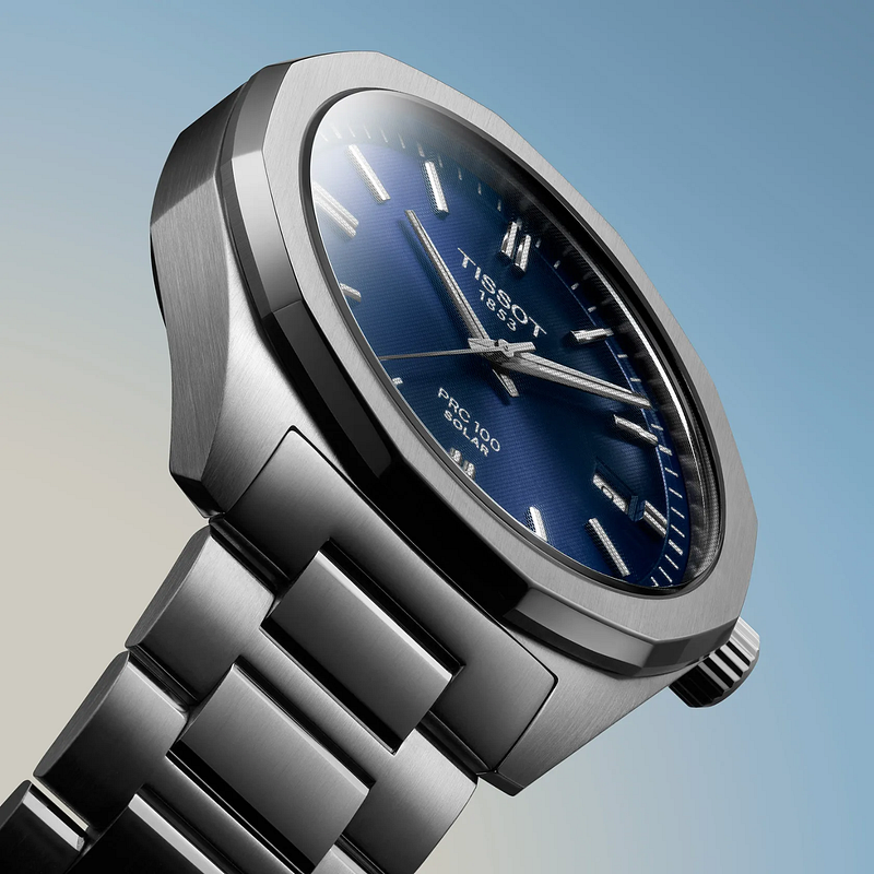 TISSOT (ティソ) PRC 100 SOLAR 腕時計 39MM Tissot PRC 100 Solar Quartz Watches – Windup Watch Shop