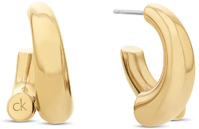 Calvin Klein CJ35000765 Earrings Steel GP 1,75cm Calvin Klein CJ35000765 Earrings Steel GP 1,75cm