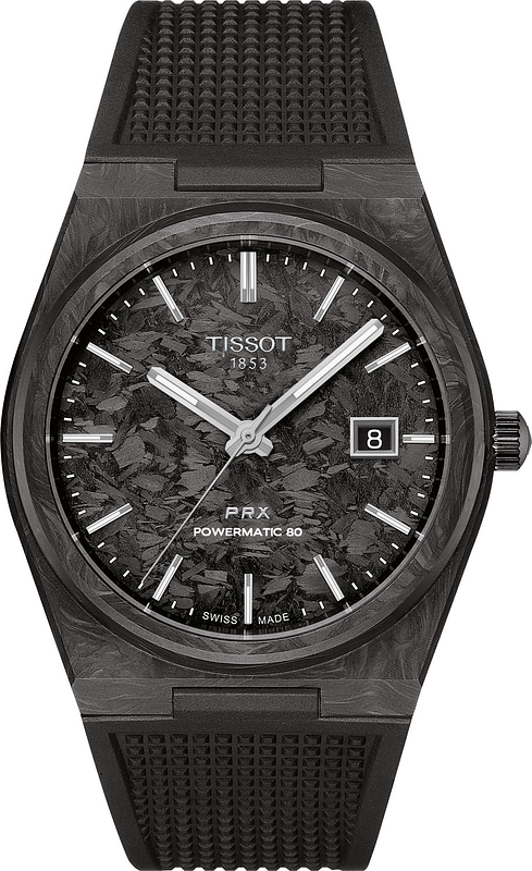 時計 TISSOT PRX Tissot PRX Powermatic 80 40mm Carbon T1379079720100