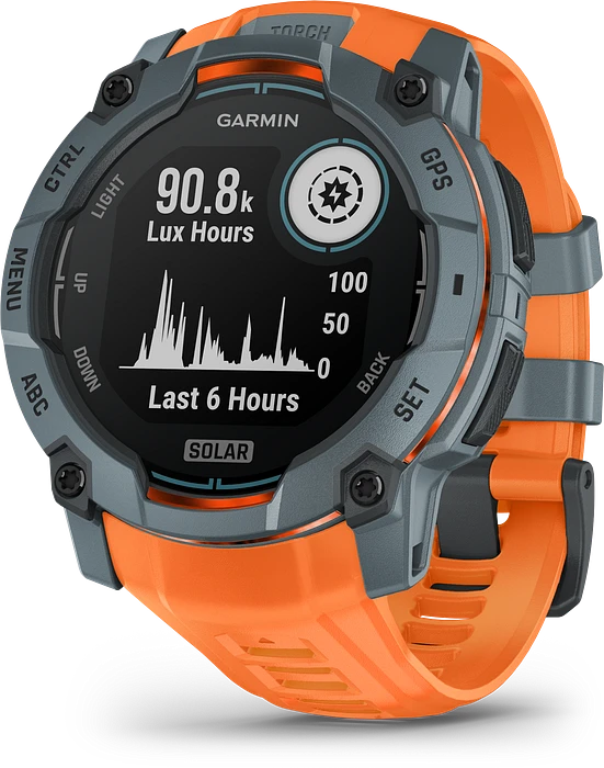 Garmin Instinct 3, 50mm, Solar, Spark Orange Bezel w/Spark Orange Band 010-02935-01 Garmin Instinct 3, 50mm, Solar, Spark Orange Bezel w/Spark Orange Band 010-02935-01