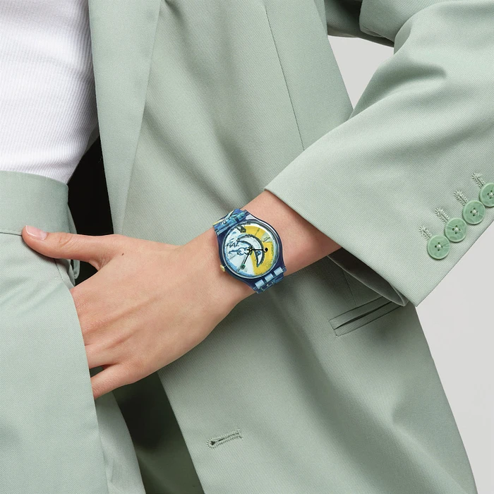 Swatch CHAGALL'S BLUE CIRCUS SUOZ365 Swatch CHAGALL'S BLUE CIRCUS SUOZ365