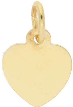 Glow Graveerplaatje Hart 8mm Goudkleurig 242.0002.08