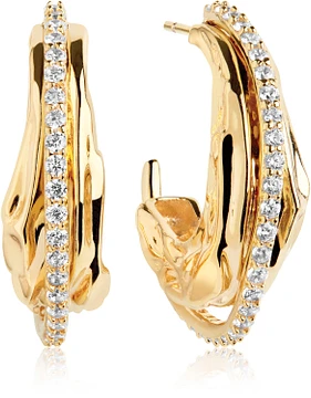 Sif Jakobs VULCANELLO GRANDE EARRINGS SJ-E42019-CZ-SG