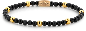 Rebel & Rose More Balls Than Most Black Panther - 4mm - yellow gold plated RR-40043-G