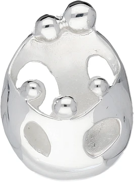 Zilverkleurig Lining Hanger Familie Mat/Gl. 3 Kind Zilver 120.0955.00
