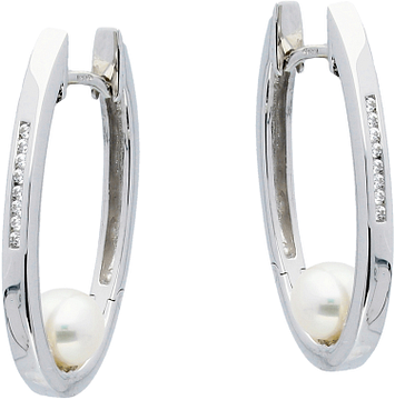 Silver Lining Klapoorringen CZ Zilver Rd 107.5156.00